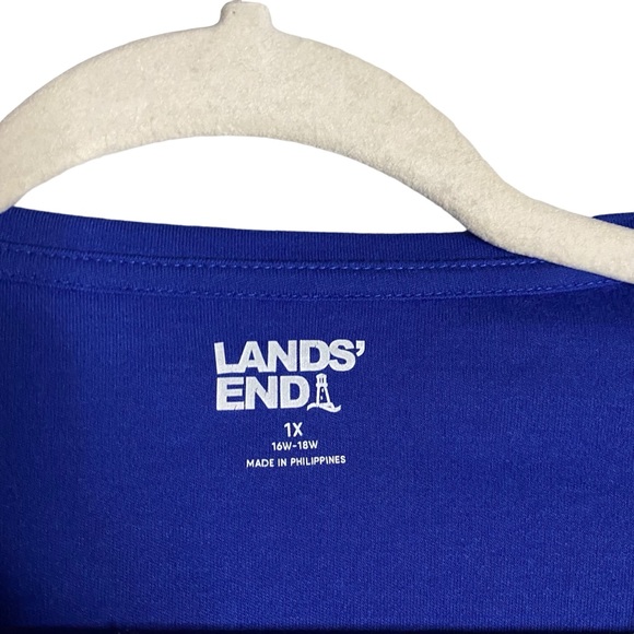 Land's End Women's Royal Blue Button-Down Cardigan - Picture 5 of 8